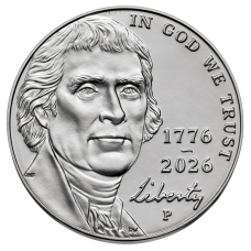 USA Jefferson Nickel 2026 P UNC USA Jefferson Nickel 2026 P UNC